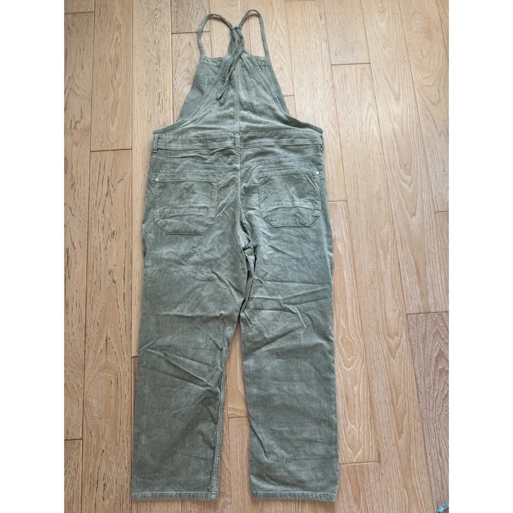 PILCRO Womens Overalls Corduroy Wide Leg Boho Gorpcore Utility XL‎